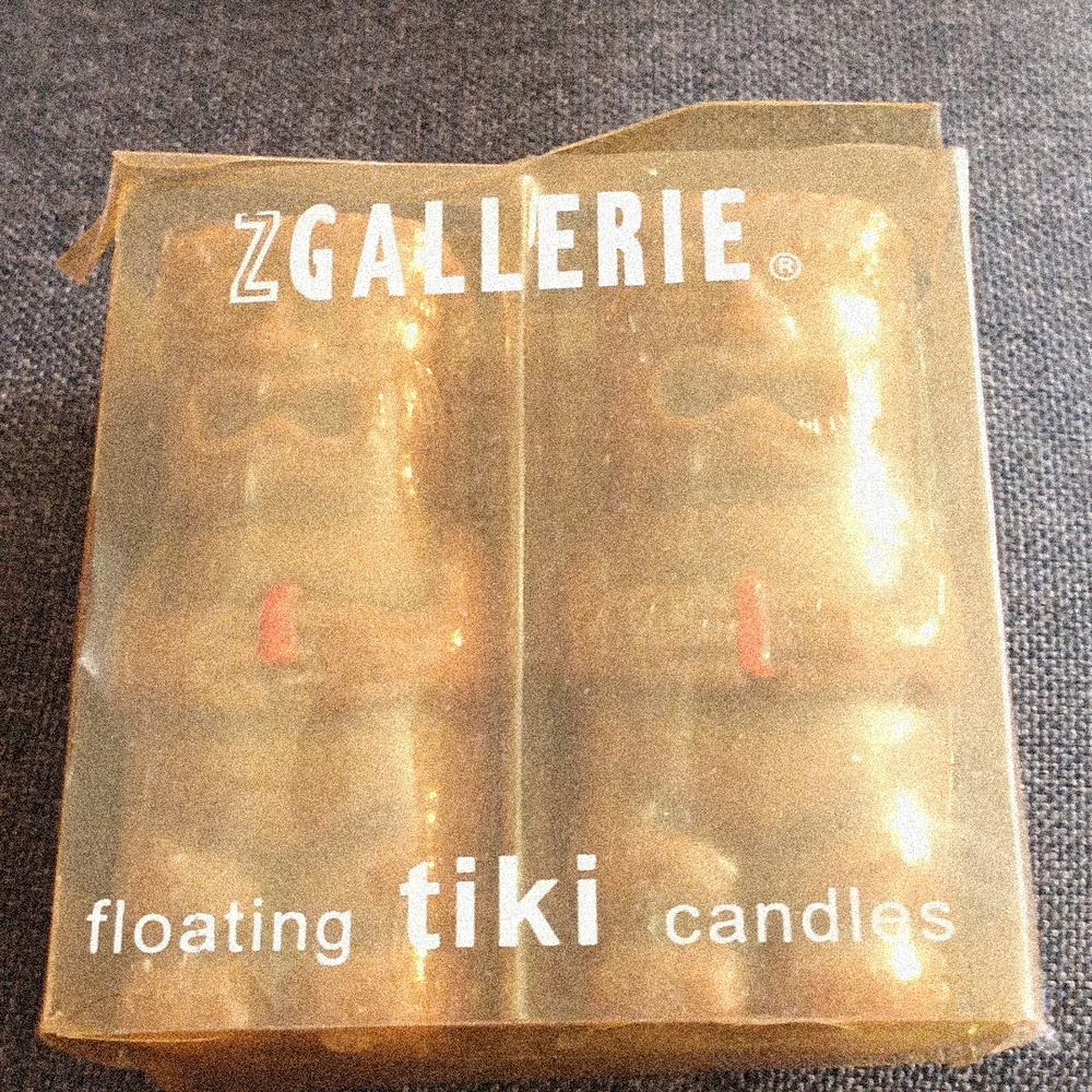 Set Of 2 Z Gallerie Floating Tiki Candles